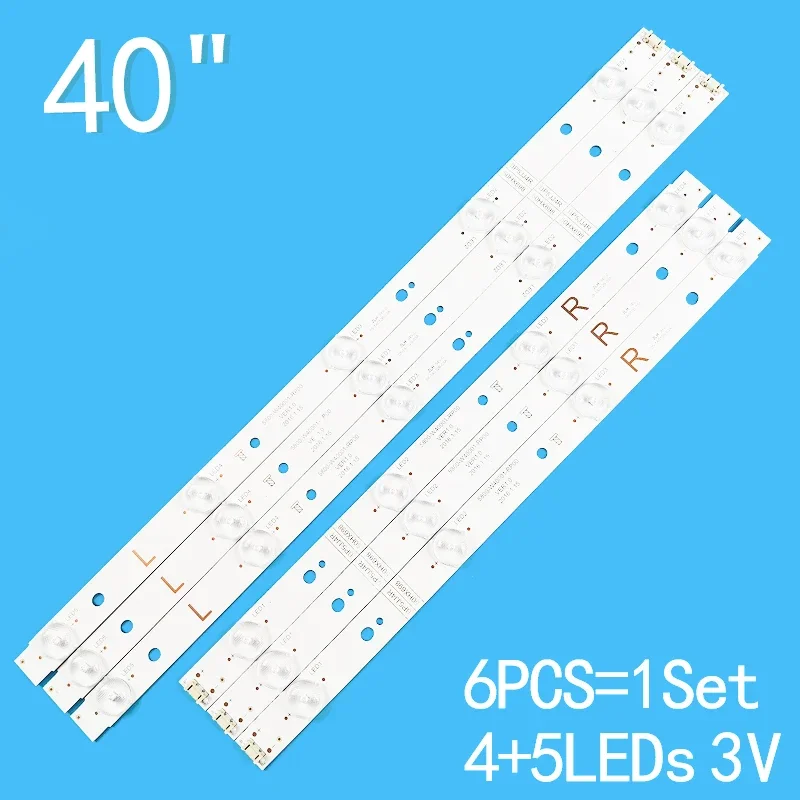 New 6PCS/lot 3L+3R 4+5LEDs 3V For 40