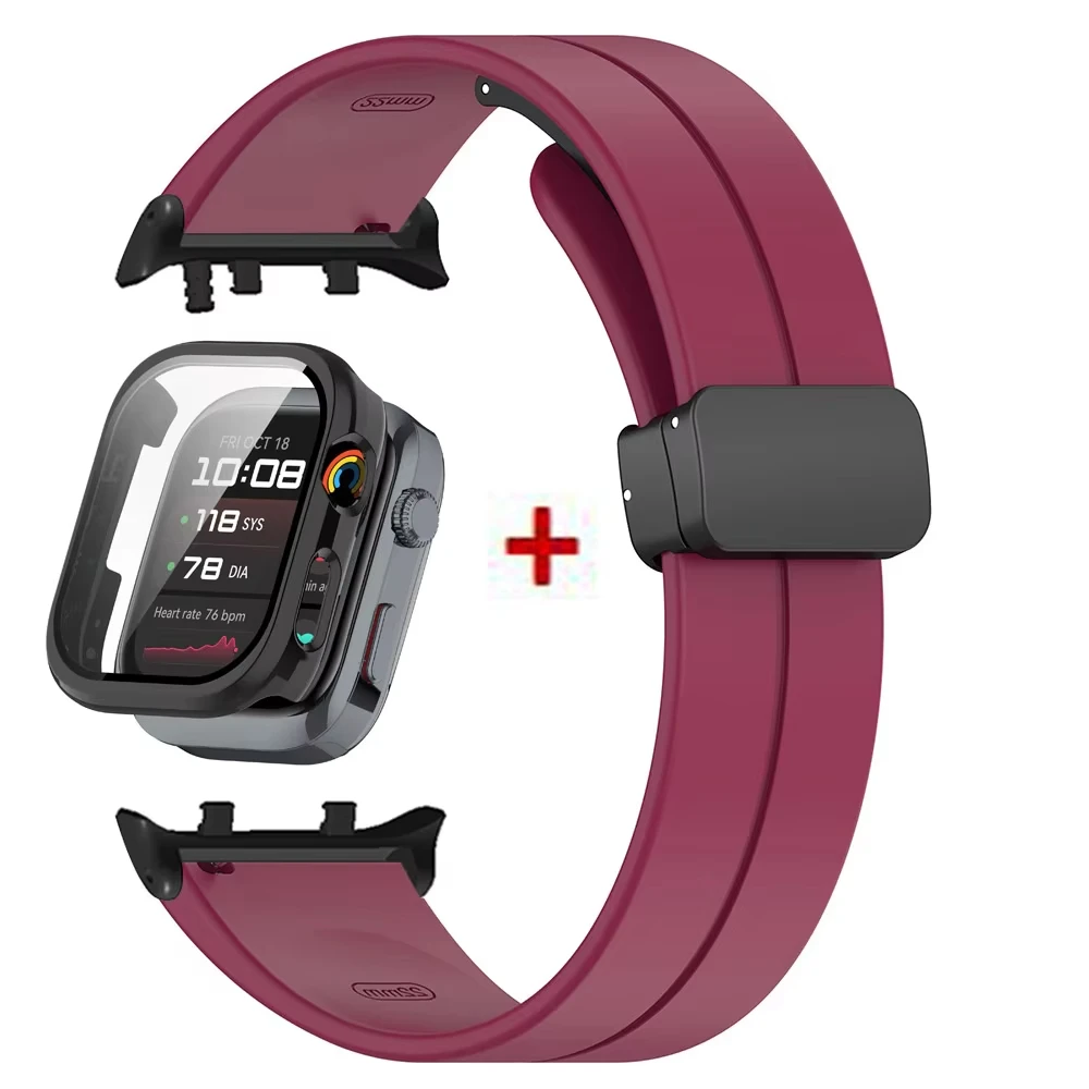 Premium Protective Bumper Case & Magnetic Silicone Strap