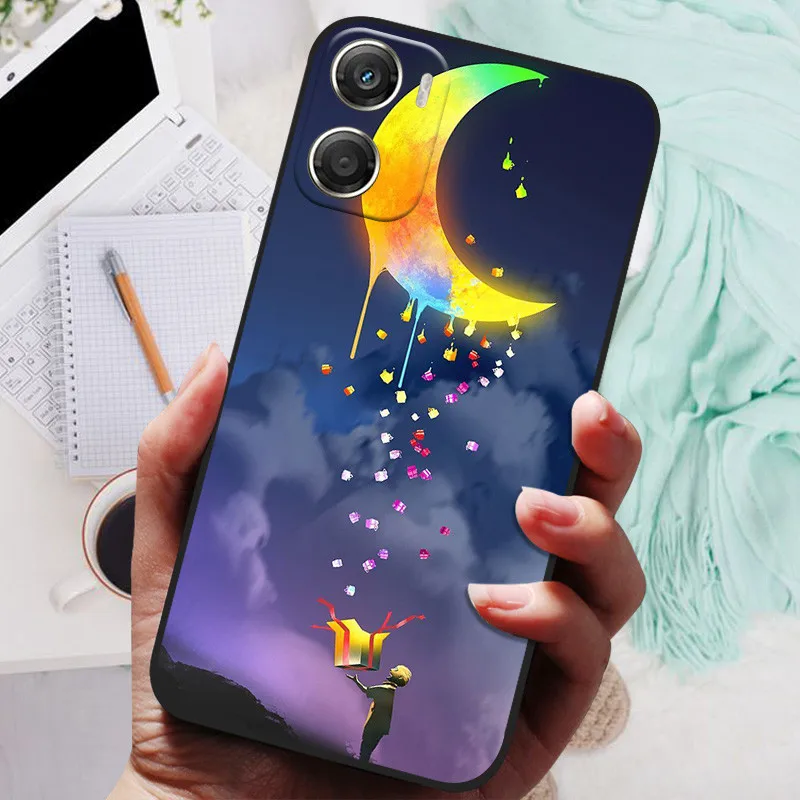 Cute Cat and Butterfly Printed Soft Phone Case - Stylish Back Cover Design