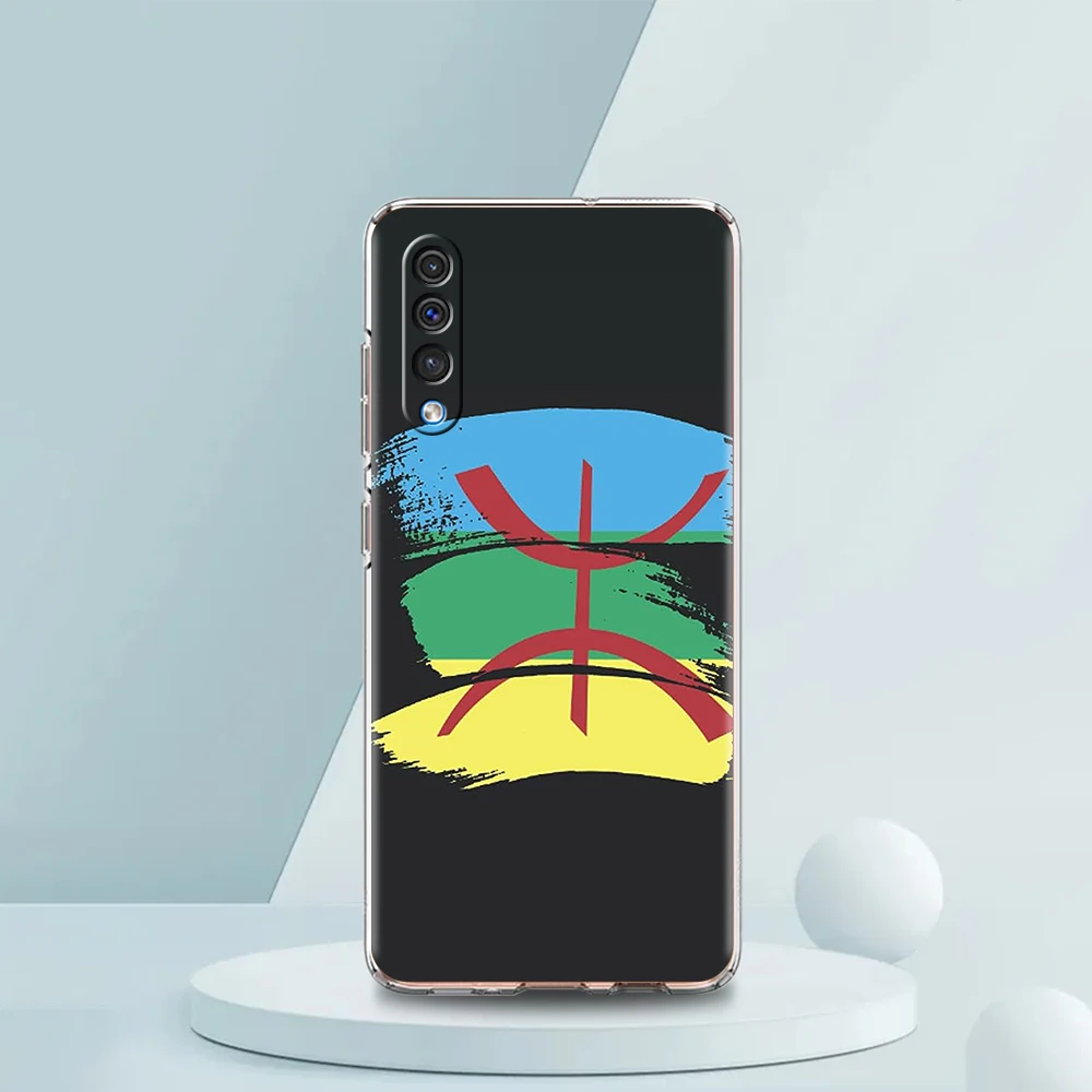 Amazigh Berber Flagge Luxus Transparent Telefon Fall für Samsung Galaxy A12 A02 A03S A50 A70 A40 A10 A20 A30 Abdeckung Silikon Shell – Detail 1