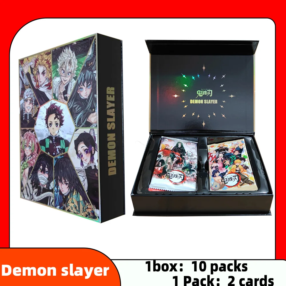 YAMI Demon Slayer TCG Cards Booster Box Kamado Nezuko Kochou Shinobu Kanroji Mitsuri Rare Card Toy For Children Gift