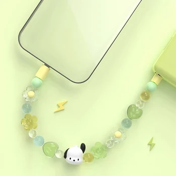 산리오 쿠로미 C 타입 번개 팔찌, 고속 충전 케이블, USB 코드, 포차코 만화, 화웨이, 샤오미 데이터 라인 선물