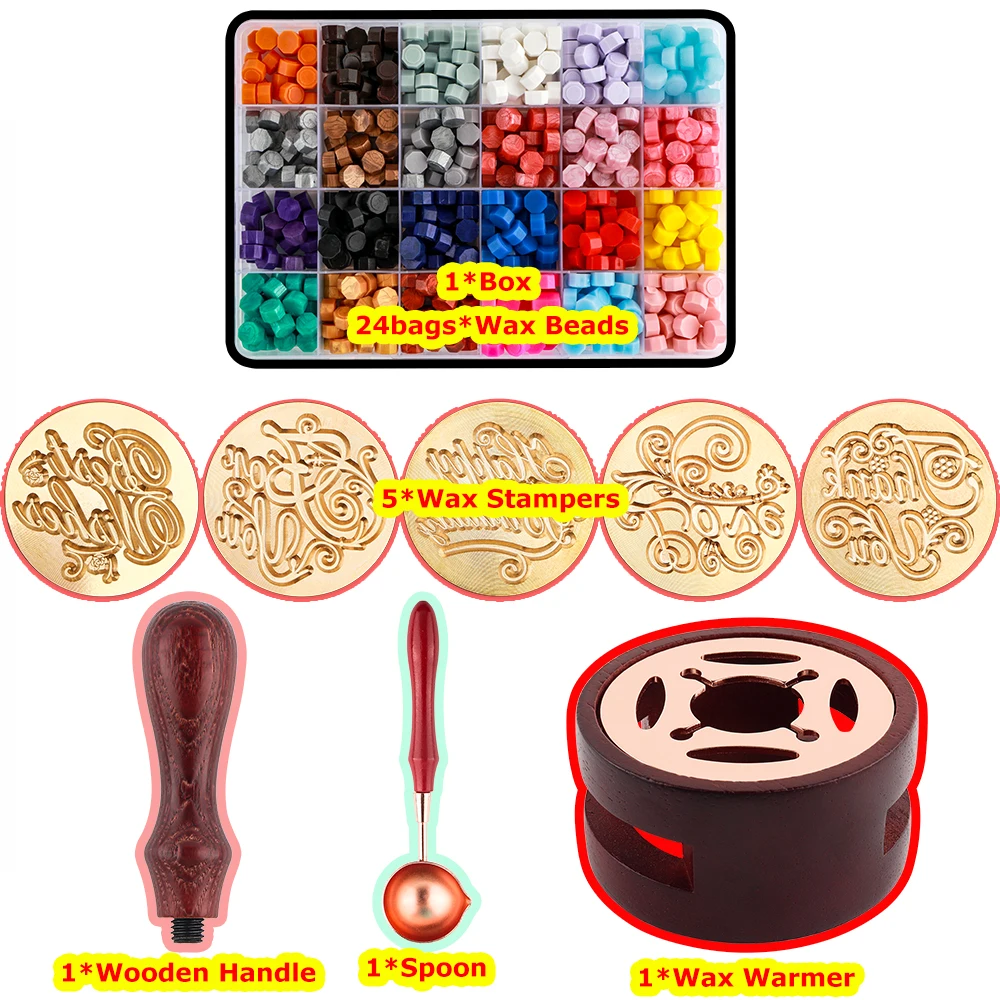 Wax Seal Starter Kit/Warmer/Beads Perfect for Add A Simply Elegant Touch To  Your Paper Crafting Projects Scrapbooking 2023 - AliExpress