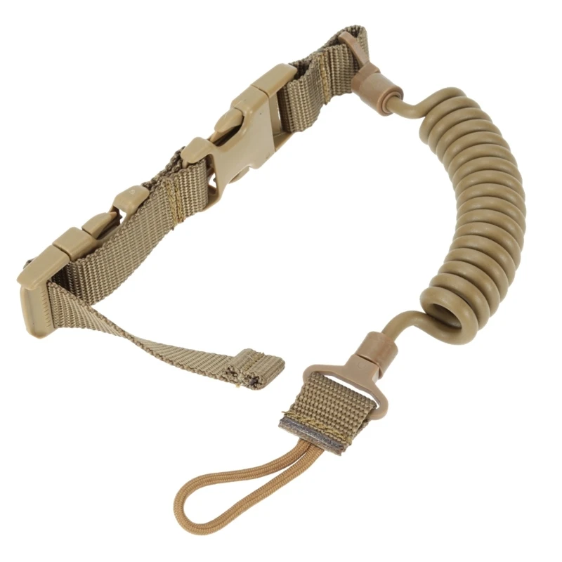 Multipurpose Spring Lanyard Guns Secure Lanyard Sling Strap Hunting Accessories Military Tactic Lanyard