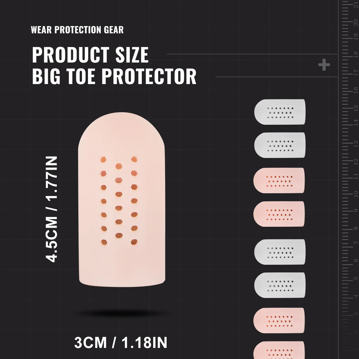 2pcs Soft Breathable Silicone With Holes Toe Protector Protects Toes from Scrapes and Bruises Suitable Night And Home Use