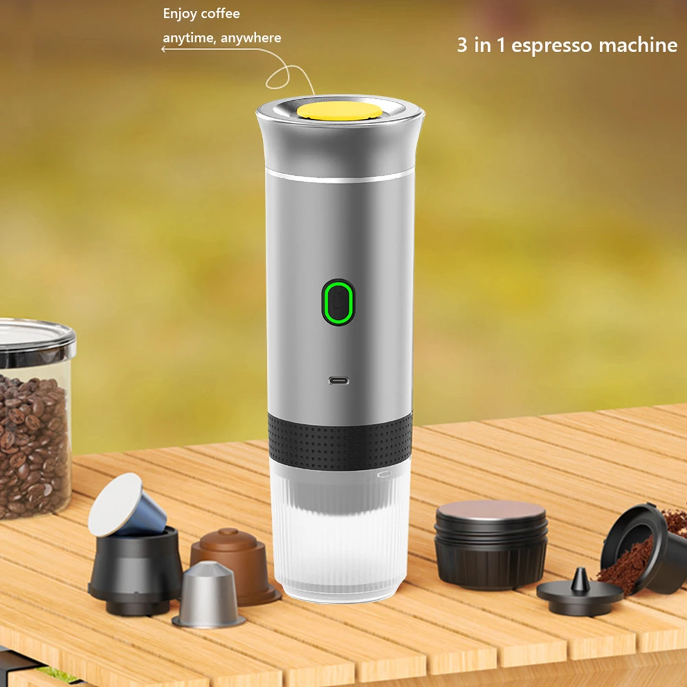 Portable Coffee Maker Electric Espresso Machine Fast Brewing Coffee Machine Wireless Heating for Home Office RV