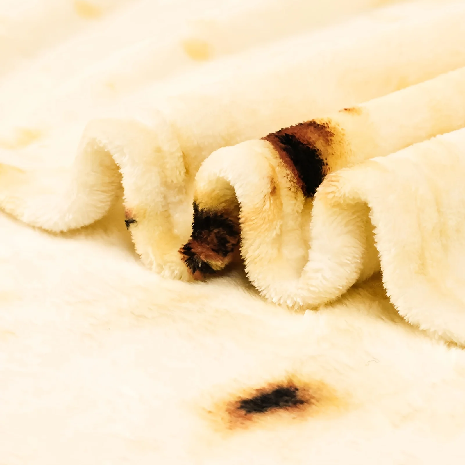 Coperta Burrito Double Face - Morbida E Accogliente - 160 Cm - Colore Giallo, Realistica