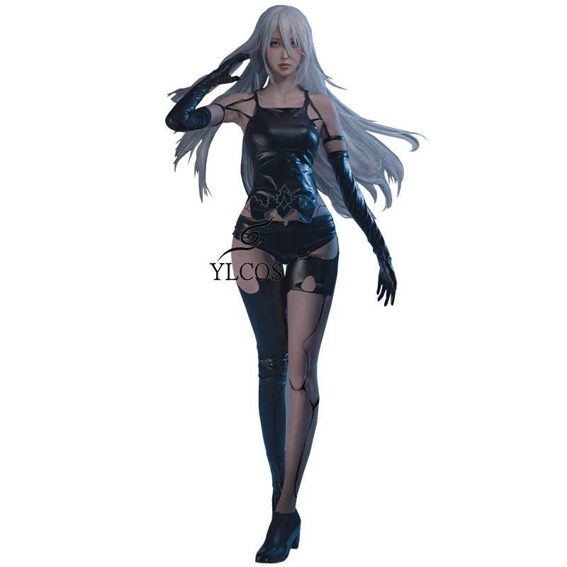 

Игра ниус: Automata A2 Косплей Костюм Хэллоуин вечерние НКА сексуальный черный боевой костюм для женщин и девочек