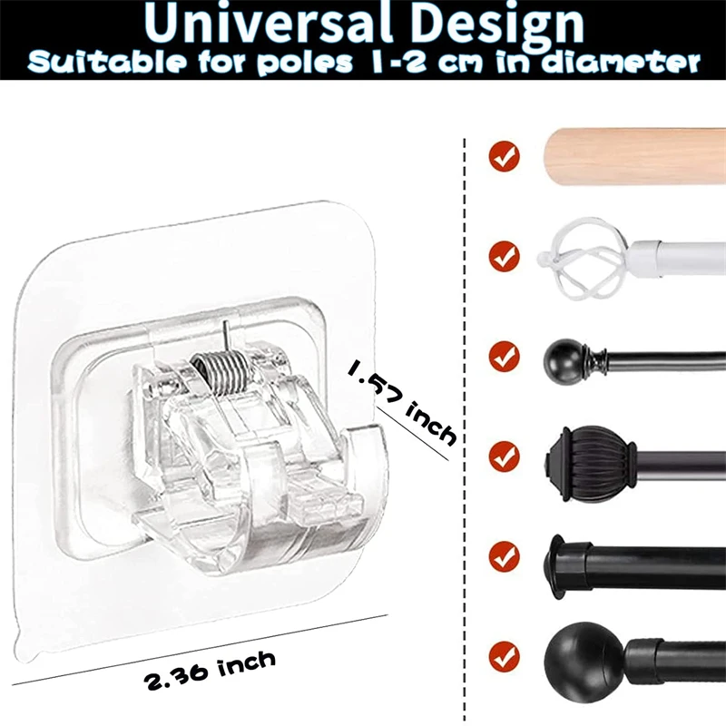 Support de tringle à rideau sans percer