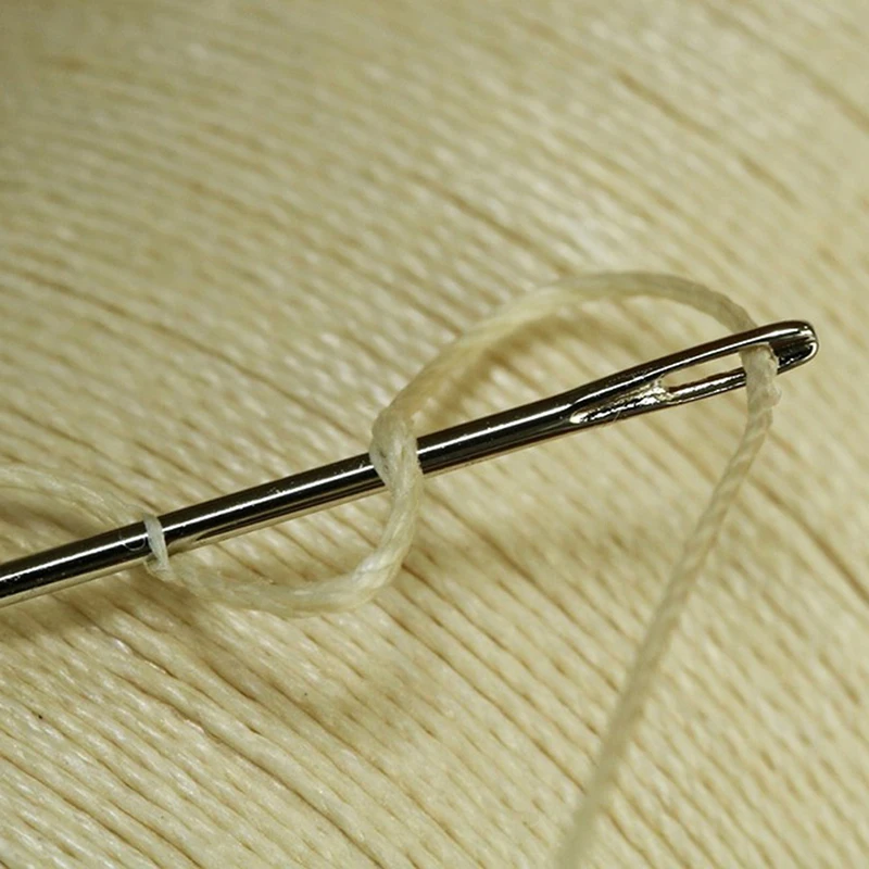 25개 4-6cm 대형 눈금 바늘 바느질 바늘 수공예 도구 뜨개질 실 가죽 바늘 세트 바늘 스틸 바느질 바늘