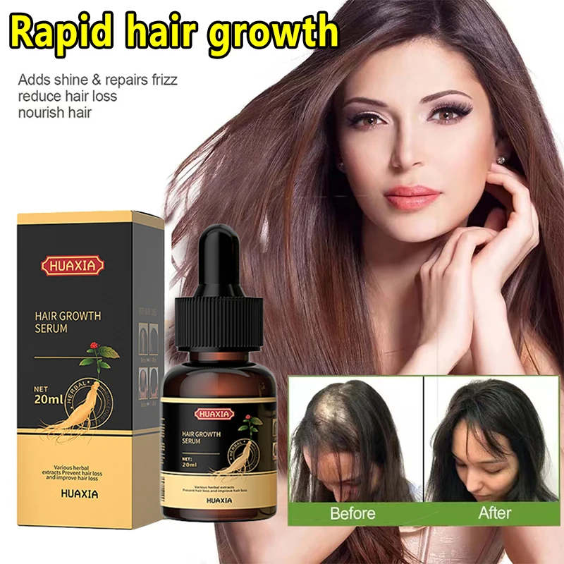 Hair Growth Oil for Man Women Ginger Anti Hair Loss Fast Regrowth Thicken Oils Care Products Scalp Treatment