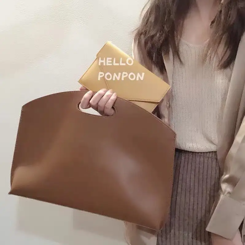 

Korean Ins 13 inch Laptop Laptop Case Temperament Thin Style Handheld Office Briefcase Female Fashion simple handbag personality