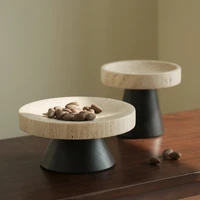 Japanese Wabi-Sabi Vintage Natural Travertine Fruit Bowl Tray Decor Home Aesthetics for Perfume Jewelry Key Trinket Stone Dish 1