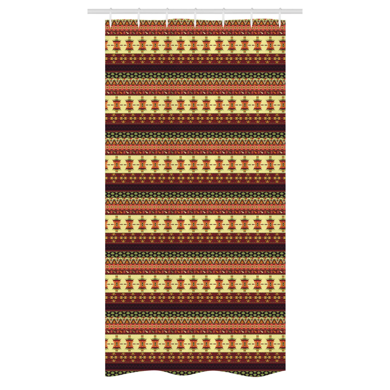 Занавеска для душа из водонепроницаемой ткани с крючками | Дом и сад