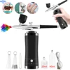 Portable Wireless Airbrush Gun Set with Compressor Rechargeable Spray Guns for Nail Art Painting Craft Cake Decoration 1