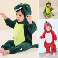 Baby Kigurumi Dinosaur Cartoon Romper Infant Kids Animal Jumpsuit Girls Boys Cosplay Pyjamas Costumes Toddler Clothes 1