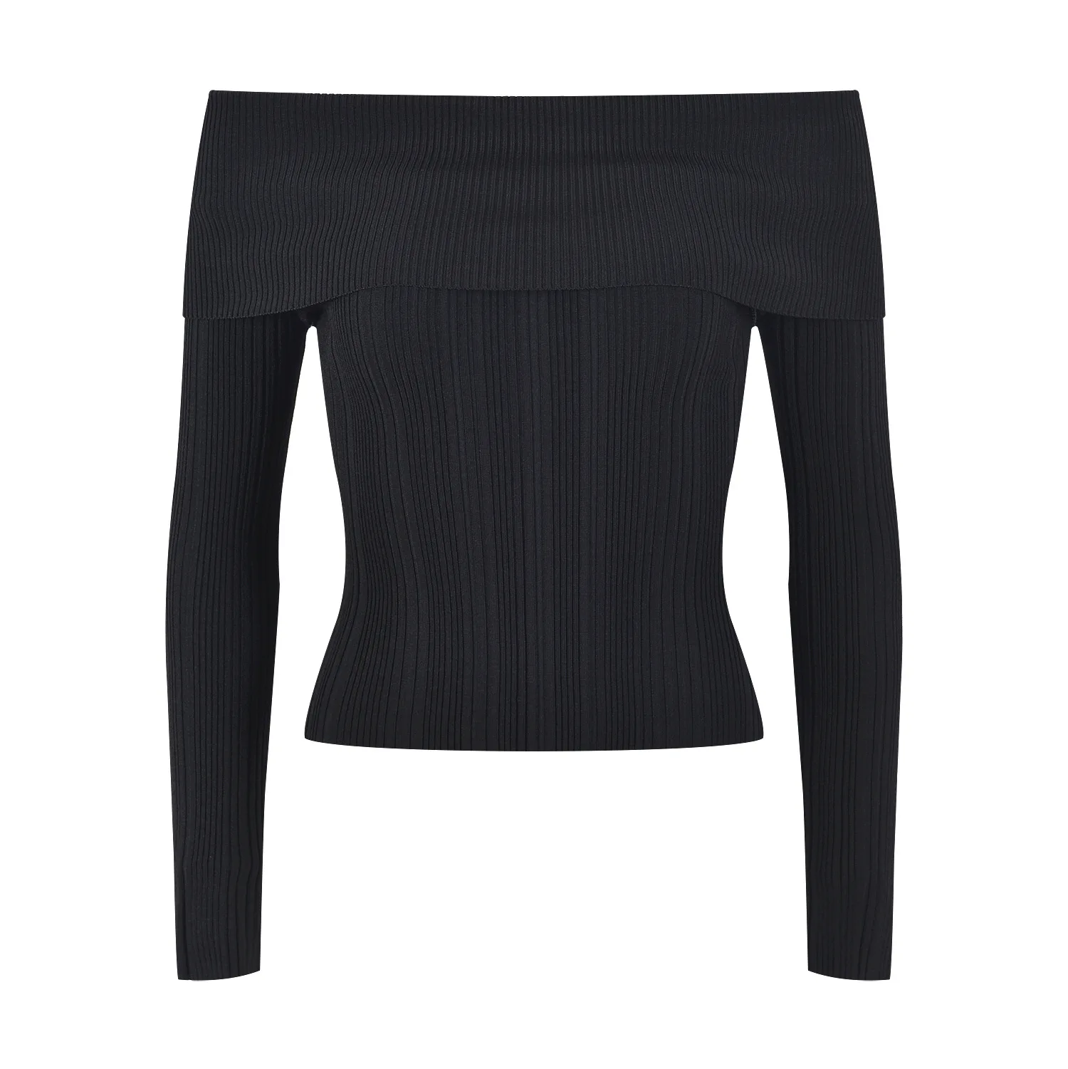 

High Quality New Sweaters 2023 Autumn Winter Pullovers Women Sexy Slash neck Long Sleeve Casual Black Knitted Tops Lady Jumpers