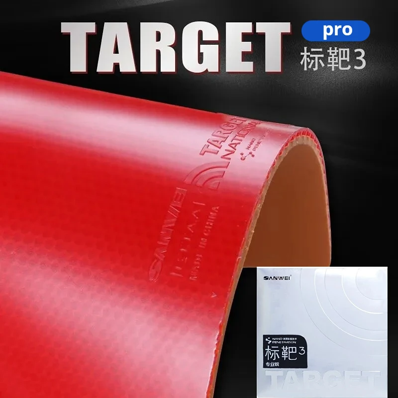 

Original SANWEI TARGET PRO 3 Table Tennis Rubber Nano Penetration Sticky Offensive TARGET Ping Pong Sponge New Arrival