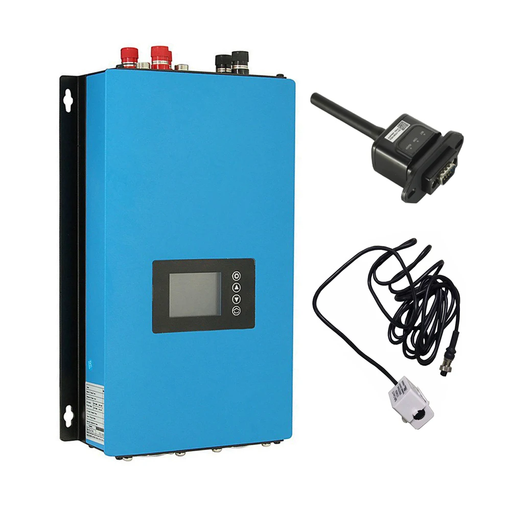 LCD WIFI 2000W Wind Energy Grid Tie Inverter MPPT Dump Load Resistor for 3 Phase AC Output Wind Turbines 45-90V to AC230V