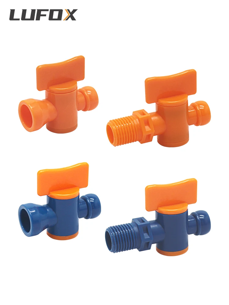 Good Quality G1/4" Adjustable Coolant Hose POM Plastic Cooling Pipe Round Flat Porous Flat Nozzle with Switch Valve PT NPT1/8