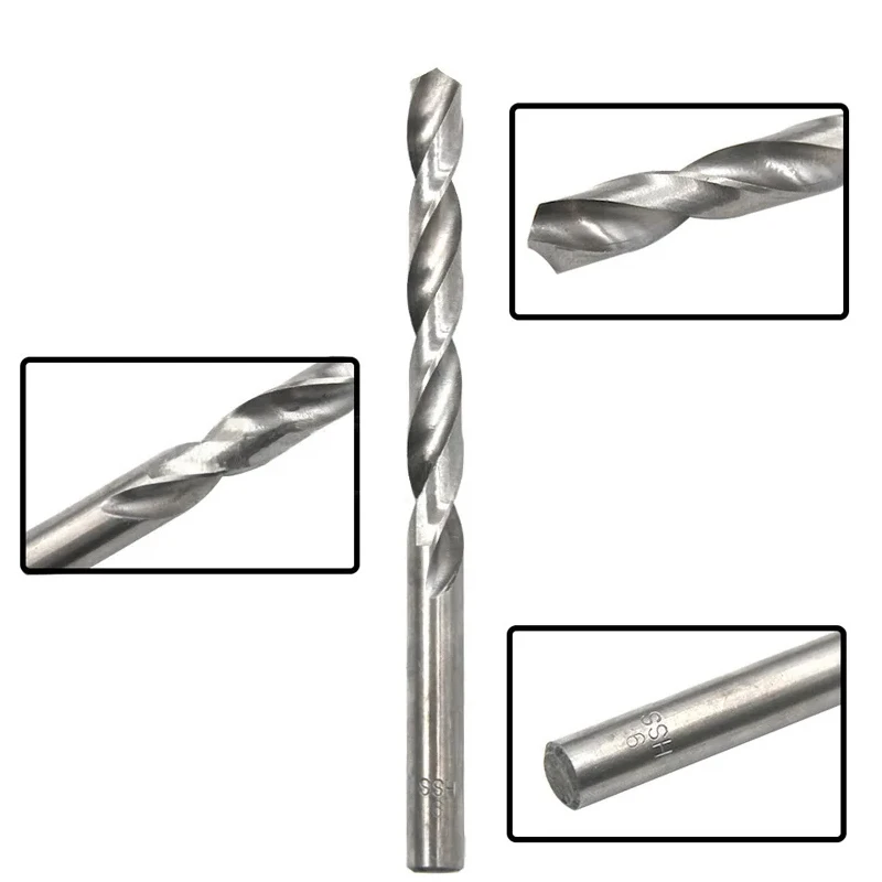 10-60 stücke 0,3-3,9mm hss Spiralbohrer-Set für Rotations werkzeug Mini-Bohrer-Set mit geradem Schaft Handwerkzeuge