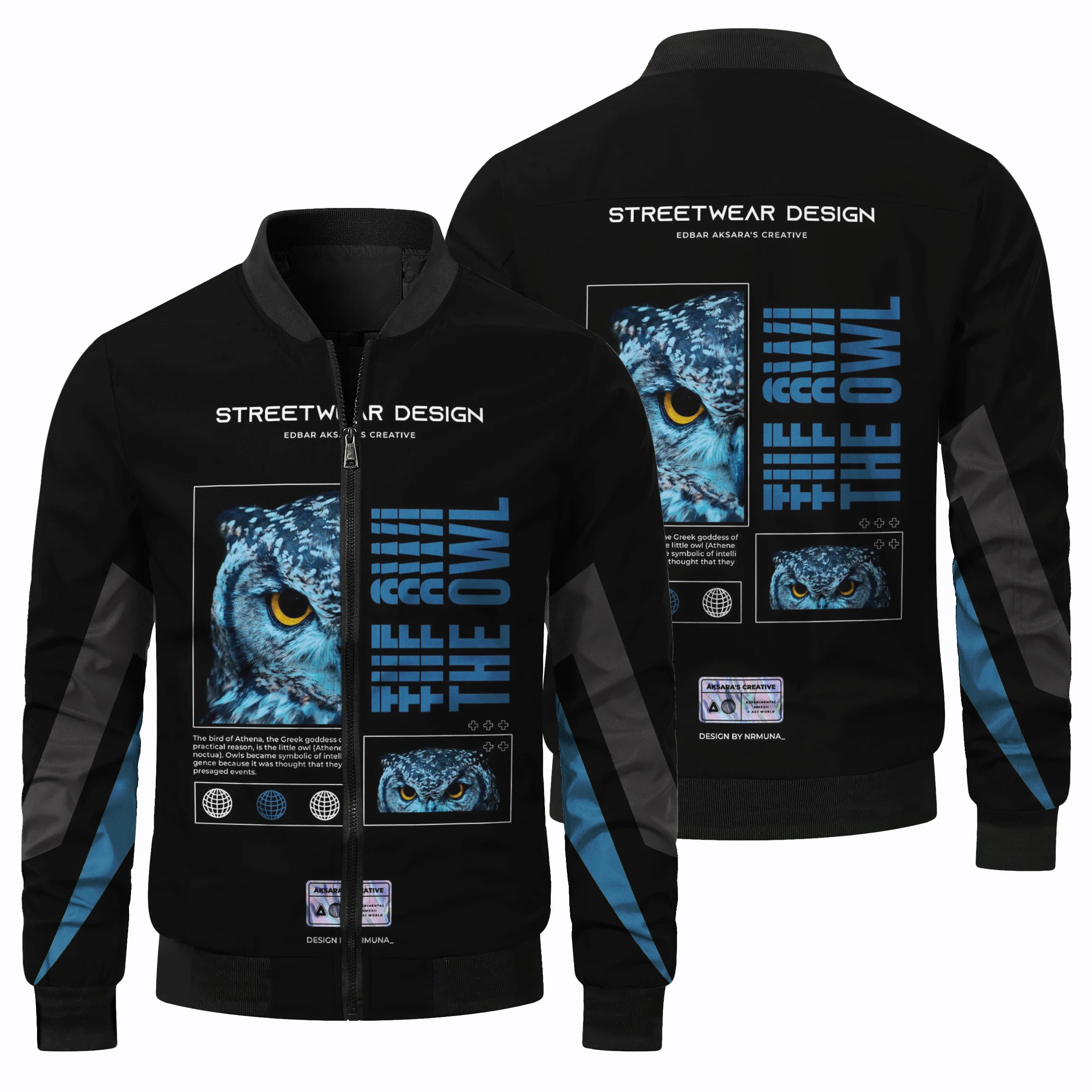 thumbnail image 5 of Chaqueta de manga larga con estampado de víbora 3D de terror para hombre, cortavientos para deportes al aire libre, ciclismo, clásica, con bolsillo con cremallera, 5 of 5
