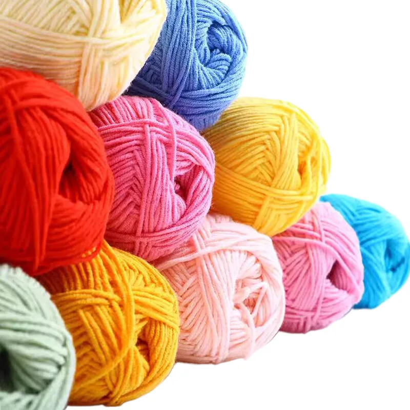 10Pcs Milk Cotton Knitting Yarn Soft Warm Yarn for Hand Knitting worsted crochet threads wool line for handmade 5