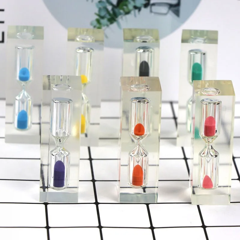 Sand Timer 3 Minutes Transparent Acrylic Hourglass Dental Kids Tooth Brushing Timer Kitchen