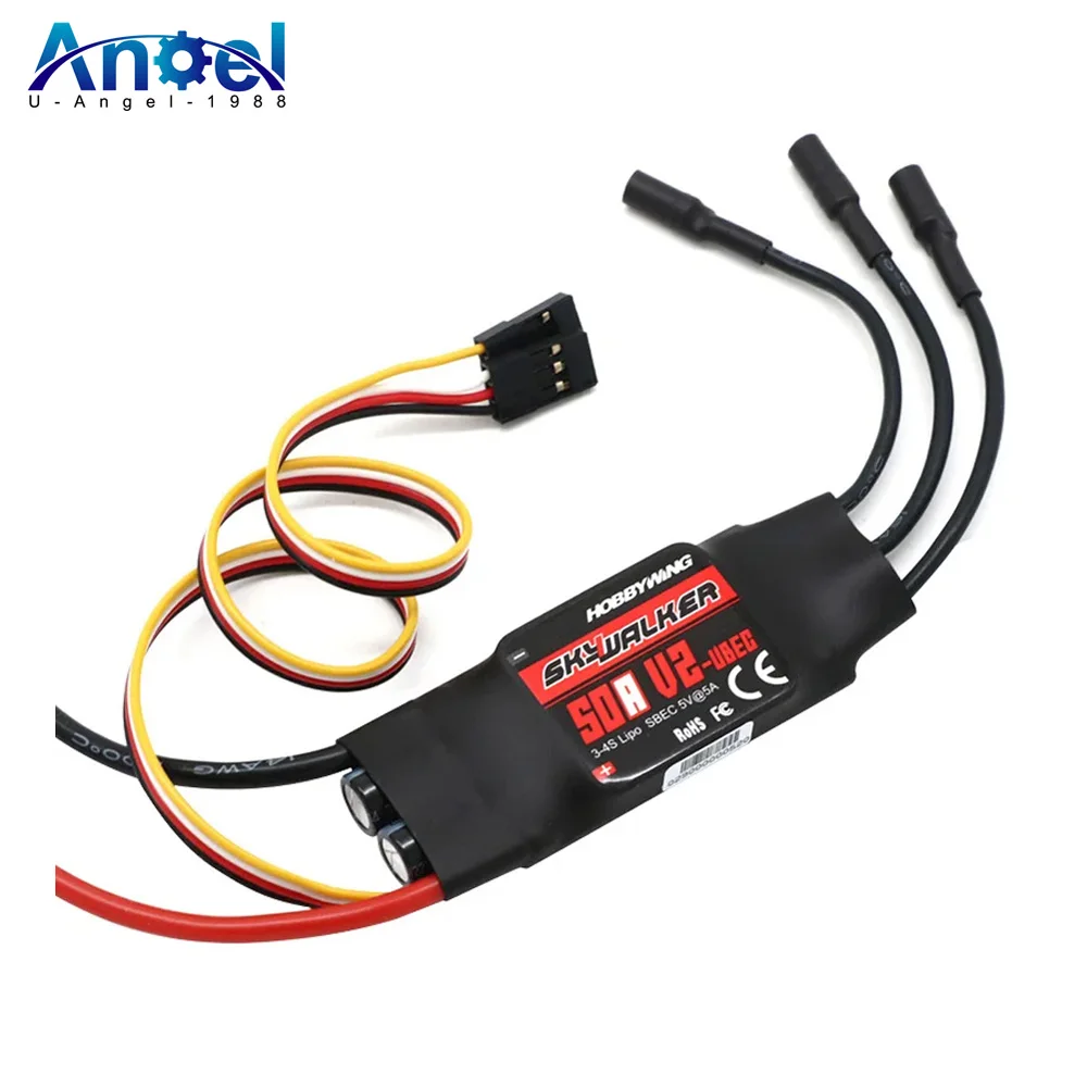 ESC Brushless Hobbywing Skywalker V2 40A 50A 80A 100A pour Drone FPV