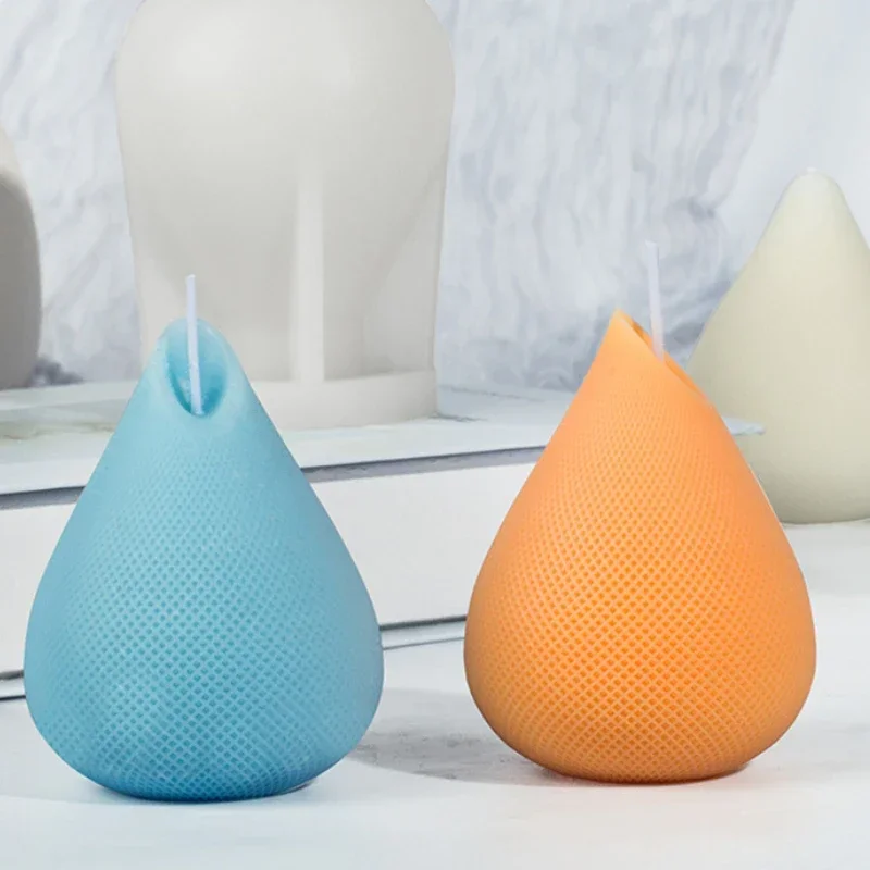 Water Droplets Silicone Candle Mold DIY Creative Geometry Candle Making Handmade Soap Resin Clay Mold Gifts Art Craft Home Decor