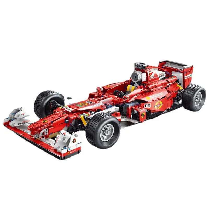

Масштаб 1:8 Racer Red F1 супер быстрый гоночный автомобиль T5006 модель строительные блоки кирпичи комплект конструктора Furious игрушки для детей мальчиков