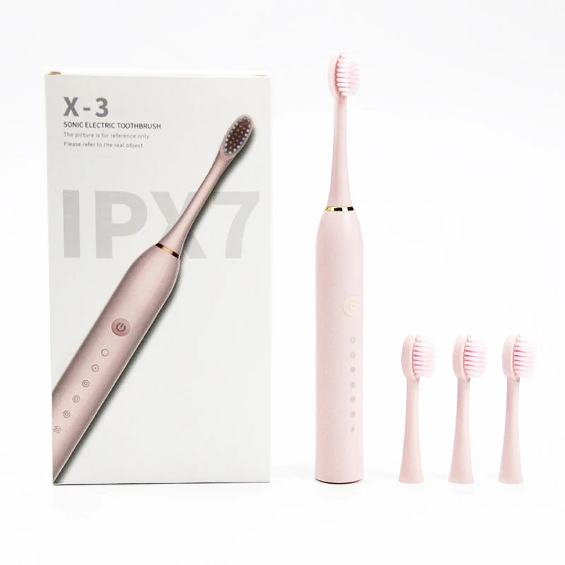 New 2022 Super Sonic Electric Toothbrush Adult Timer Brush 5 Mode Usb