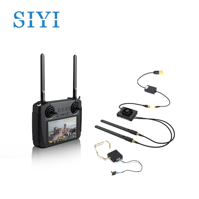 SIYI MK15 Mini Handheld Remote Controller Radio Transmitter 5.5-Inch HB Screen 1080p Video 15KM 5.8G Android 9.0 2G RAM 16G ROM 6