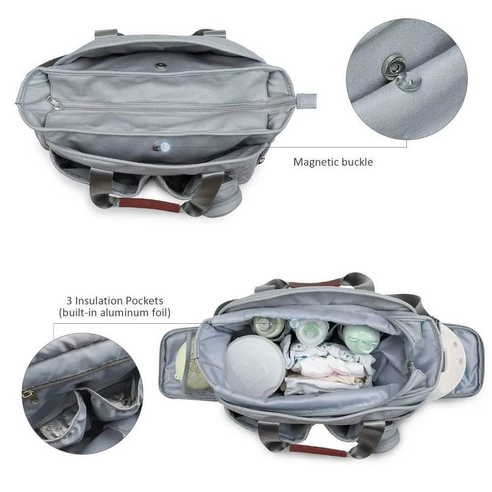 Mummy Bag Baby Diaper Bag Nappy Bag Waterproof Travel Baby Diaper Bags for Mom Stroller Mommy Maternity Totes Shoulder Bags 5