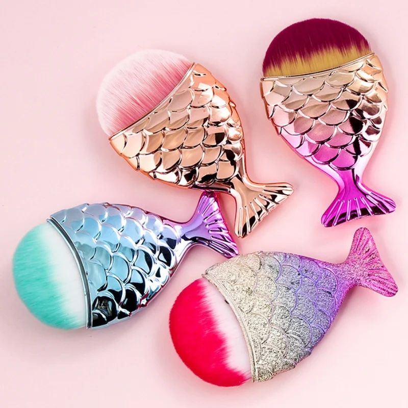 

Fish Style Nail Art Dust Brush For Manicure Beauty Brush Blush Powder Brushes Fashion Gel Nail Accessories Nail Material Tools