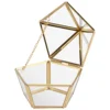 Glass Ring Box for Wedding Jewelry Case, Immortal Flower Glass Cover, Creative Home Decoration 2