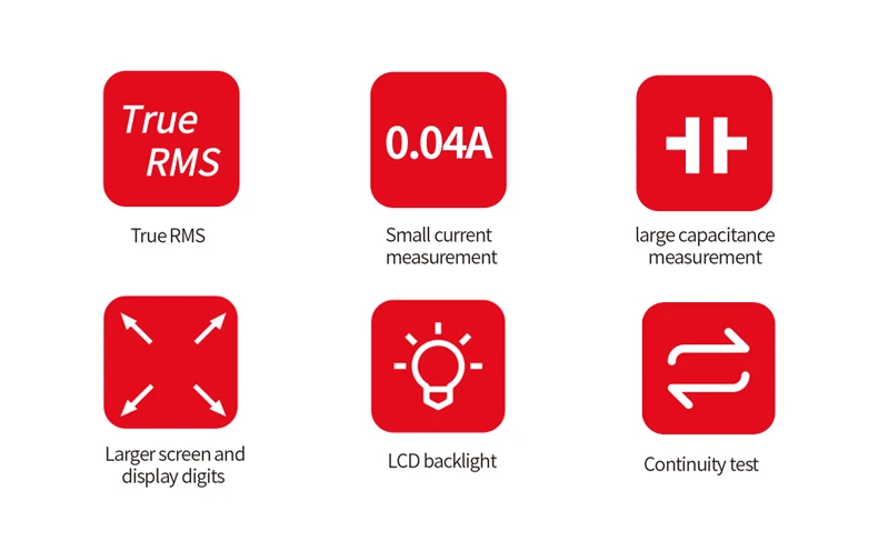 Description Picture 3 of itemUNI-T Clamp Meters UT204R UT202F UT203R 400A 600A Amperimetric Clamp Digital Multimeter AC Current Measuring Pliers True RMS
