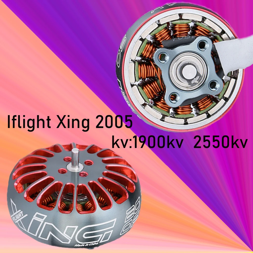 

IFlight-motor XING 2005 4-6s 2550KV 1900KV Brushless Motor for Nazgul Cine 5030 Propeller 5 Inch Micro Racing Drones Frame
