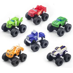 Blaze Monster Racing Car Diecast Toy Set - 6 - Piece Vehicle Transformation Toys for Kids (6pcs)