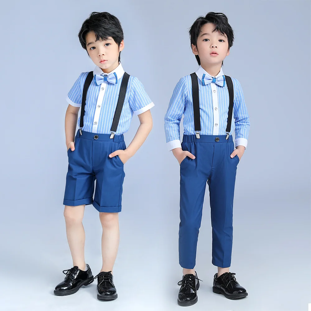 Fashion Brand Prince Gentlemen wedding children Dress baby boys Costume Kids Party Vest sets Boys Formal