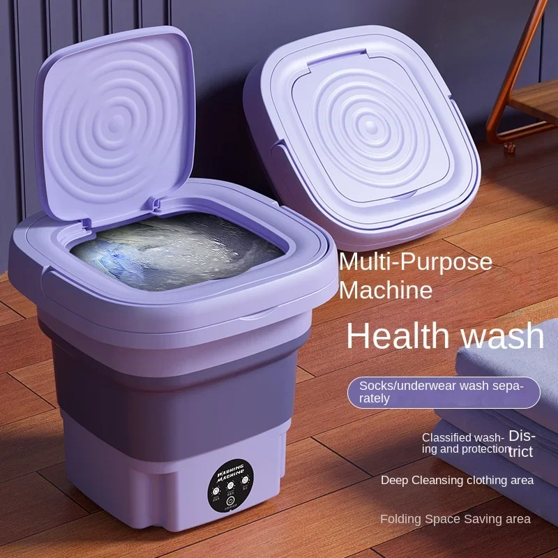 Foldable Washer Portable Bucket Washing Machine 8L Portable