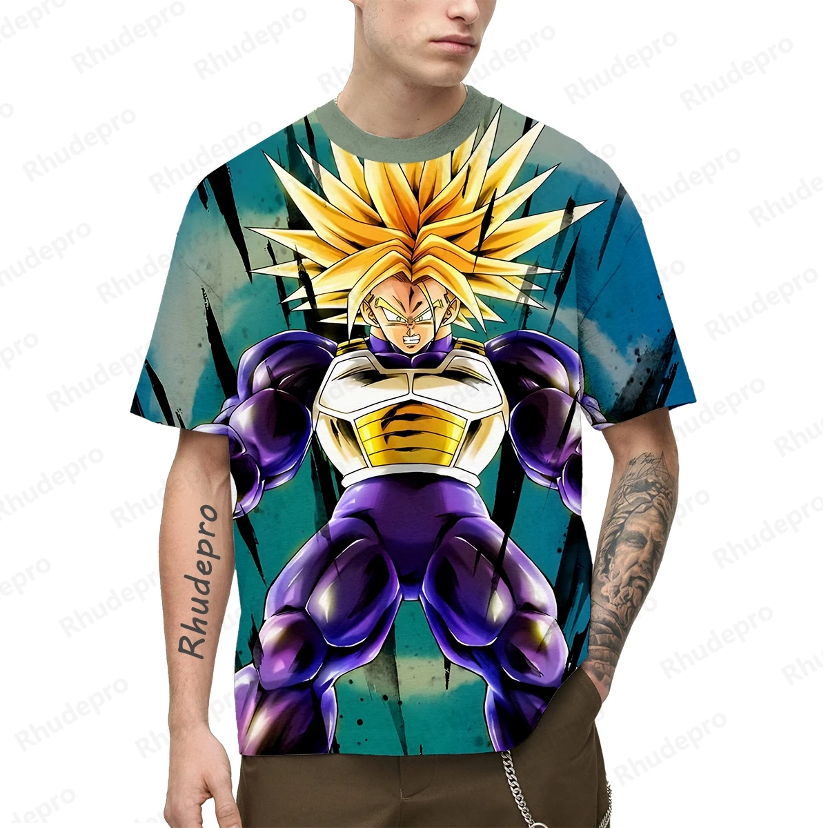 Japan Anime Z Cosplay Goku 3D Printed Men's T-shirt Children's Street Leisure Sports Top Unisex