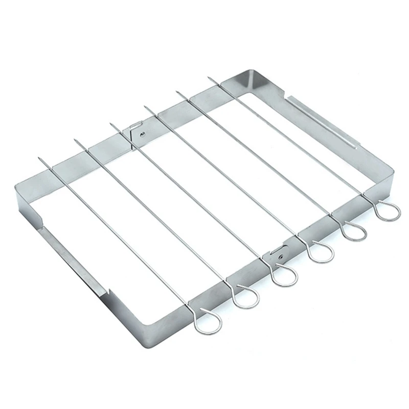 Heatresistant Skewer Rack Set Nonstick Stainless Steel Barbecue With