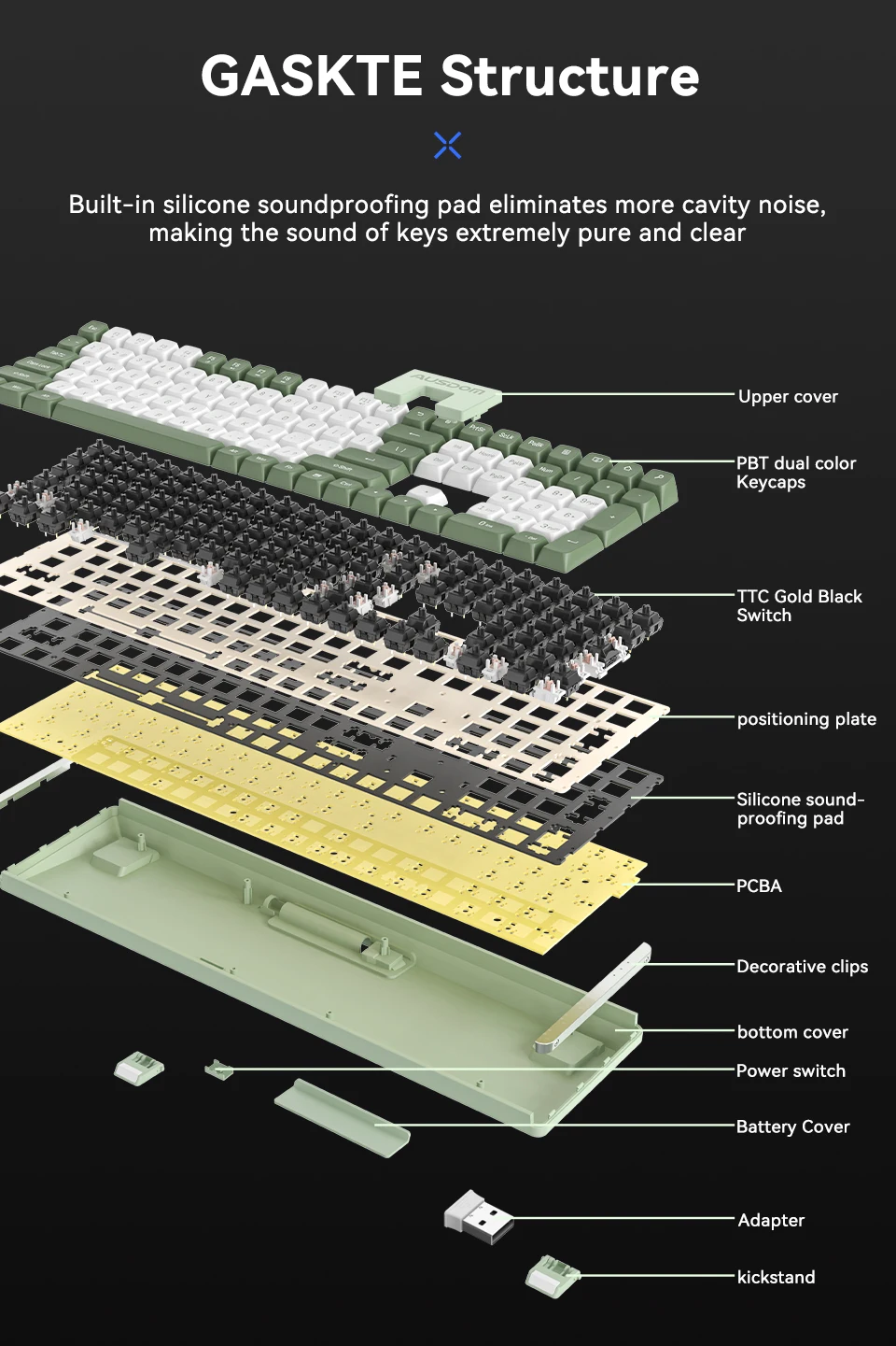 Gaming Esports Home Office Teclado 111 Tecla
