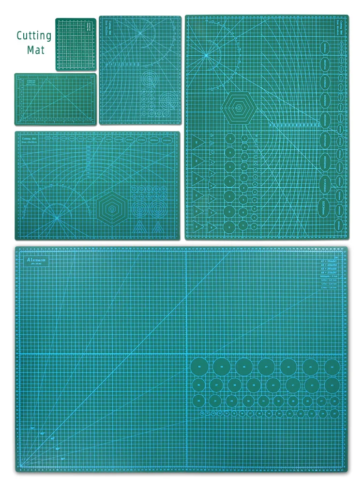 PVC 커팅 매트 보드, 내구성 있는 자가 치유 DIY 바느질 학생 아트지 조각 패드, 가죽 공예 도구, A2 A3 A4 A5 