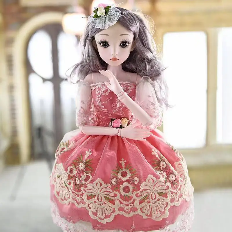 60cm Bjd Doll Fashion Girl 20 Movable Joints Romantic Princess Realistic Baby Dolls For Girls Toys For Children Birthday Gifts - 6