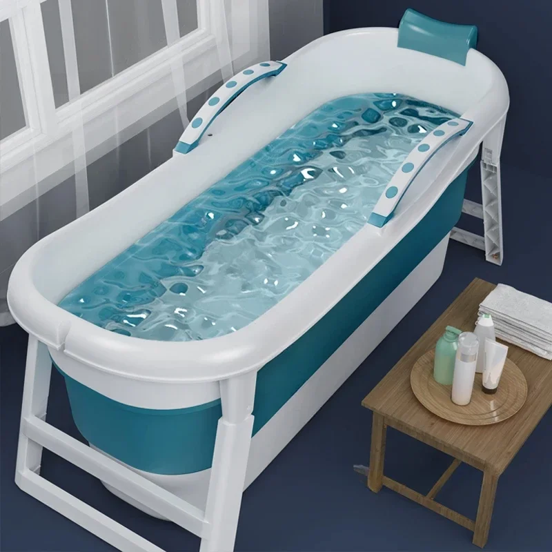 

Modern Folding Portable Bathtubs Home Ice Bath Swimming Pool Adult Bathtub Simple Indoor Hot Tub Plastic Large Full Body Bathtub