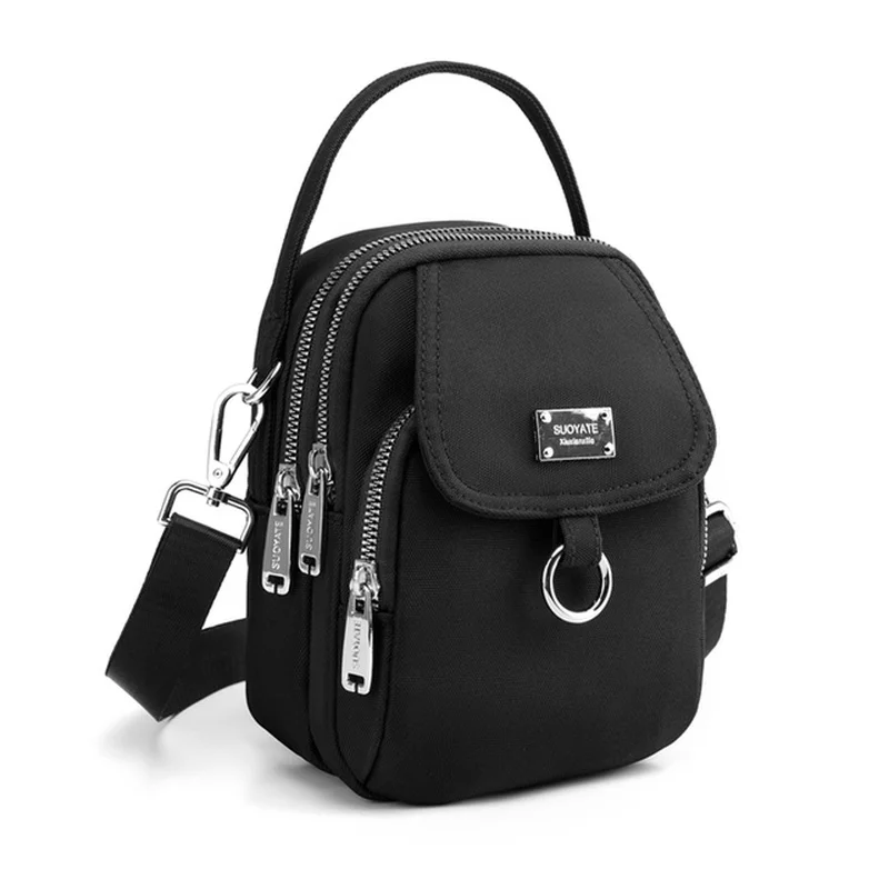 

Fashion 3 Layers Women Mini Bag Durable Fabric Girls Small Shoulder Bag Female Mini Handbag