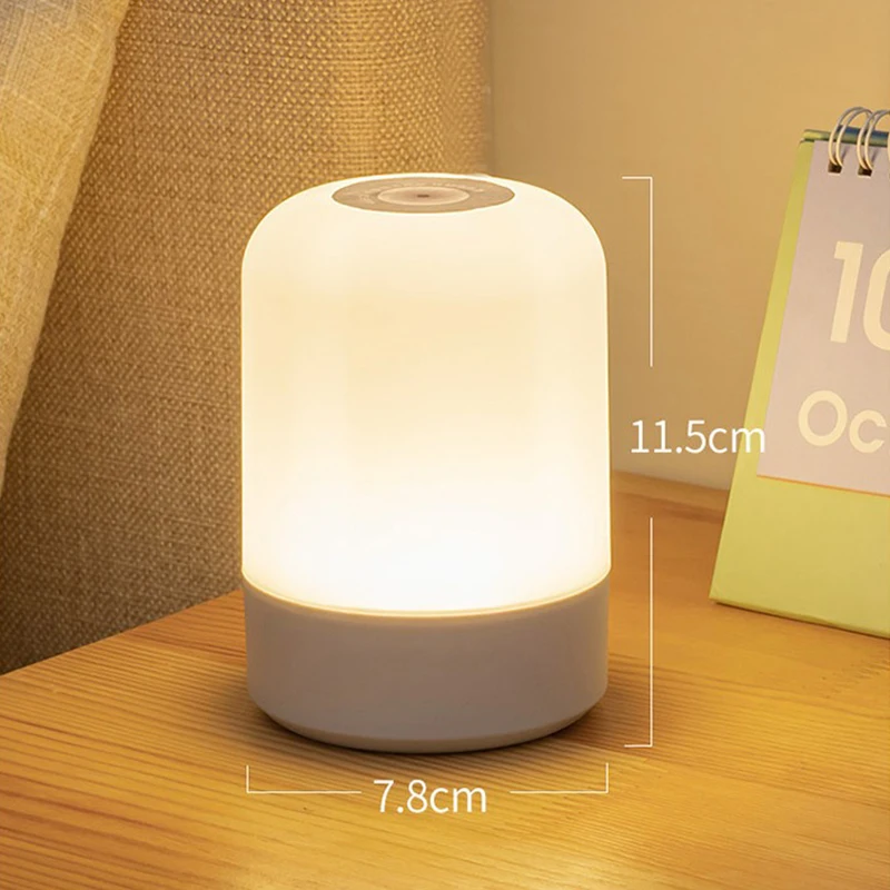 مصباح دي LED ليلي لمسة وشحن لغرفة النوم