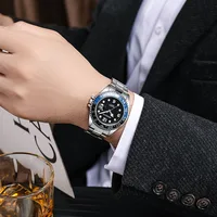 Mode hommes montres d'affaires décontracté bracelet en Silicone calendrier montre à Quartz en acier montre-bracelet pour homme horloge Reloj Hombre 3